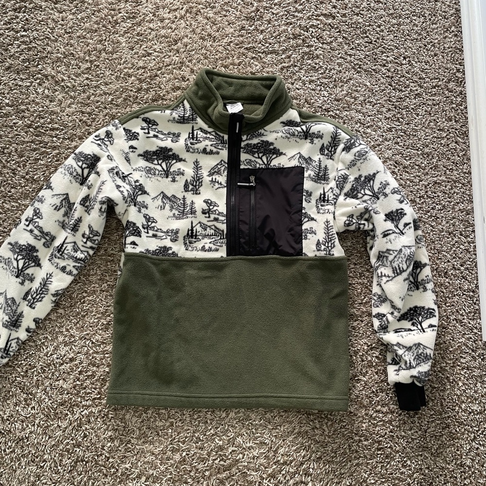 Boys XL 3/4 zip fleece